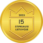 15 stipriausių Lietuvoje 2025